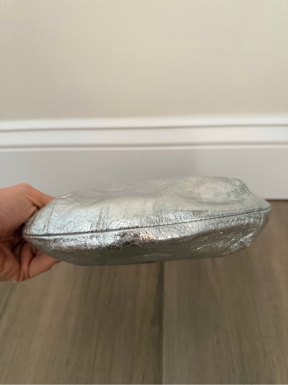 Madewell The Mini Bag in Bright Silver - Picture 6 of 9